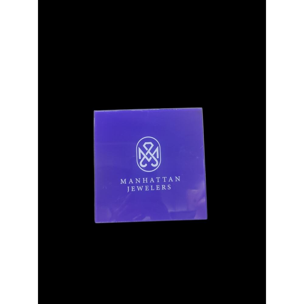 Manhattan Jewelers empty jewelry box 6 1/4" x  6 1/4" x 1"
